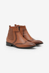 Chelsea Brown Leather Boots