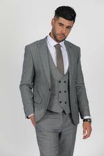 Men's Suit - Grey Wool