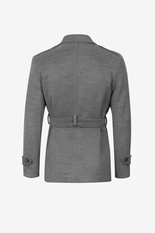 Overcoat - Grey Medium Length